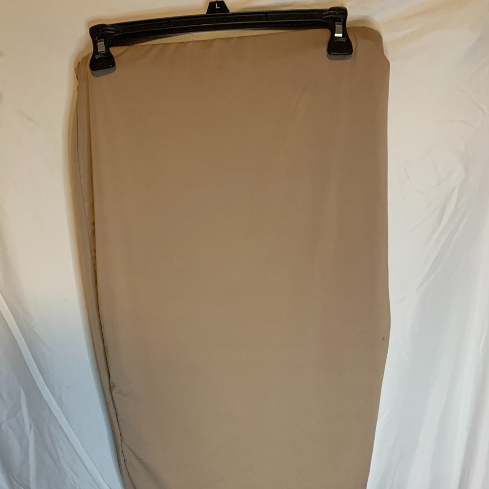 Large Tan Skin Tight Skirt